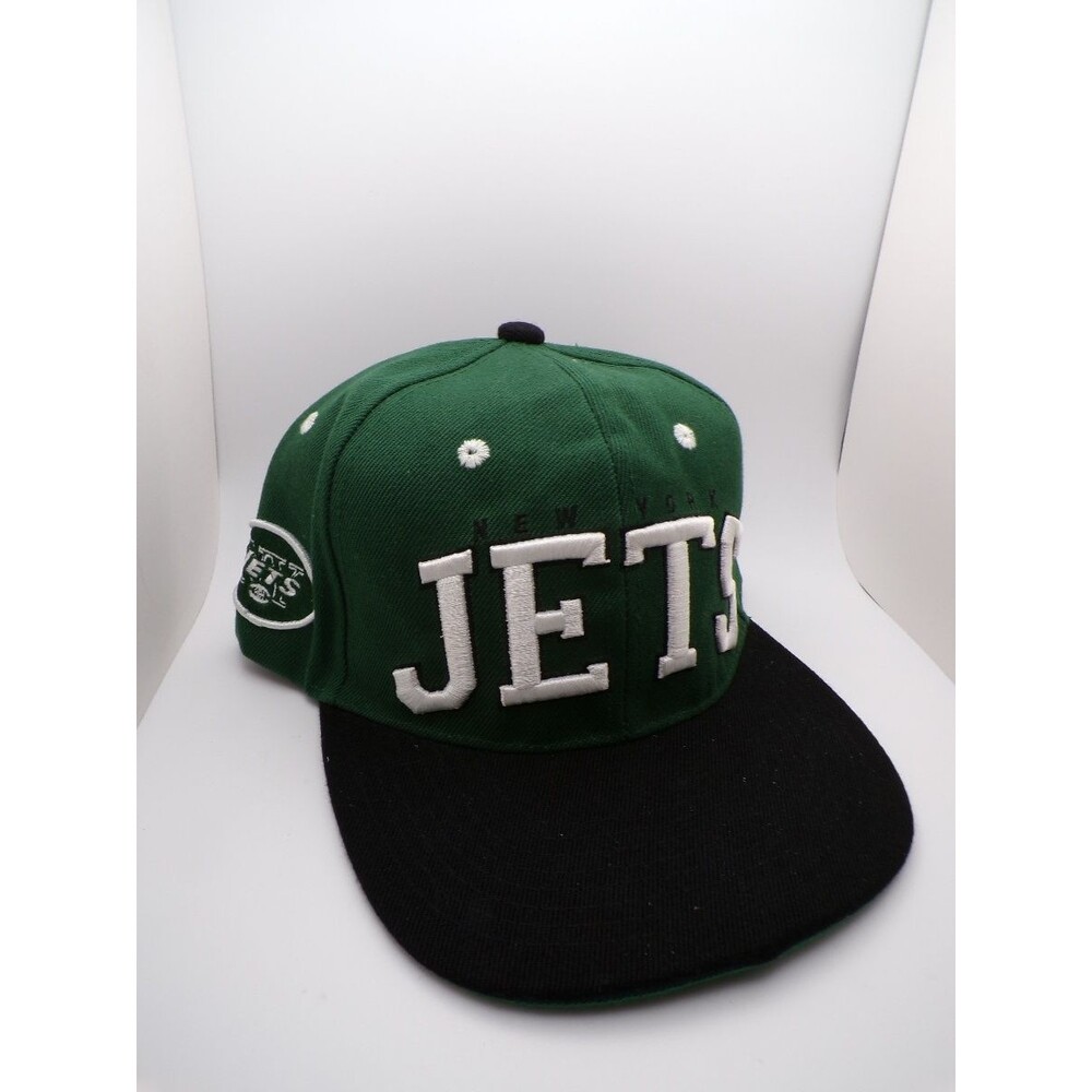 Team Apparel NY Jets Green Black Flat Bill Snapback Hat
